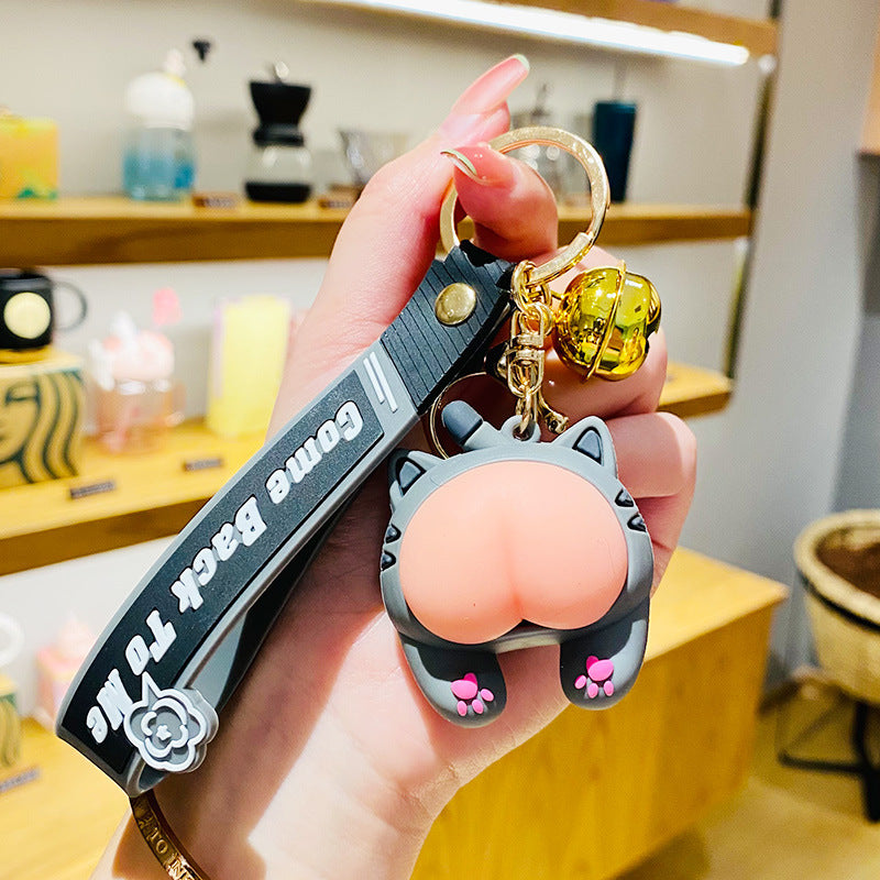 Wholesale Soft Rubber Decompression Figurine Keychain